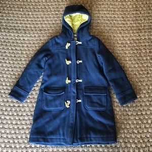 Mini Boden Winter Coat with Toggle Clasps and Hood